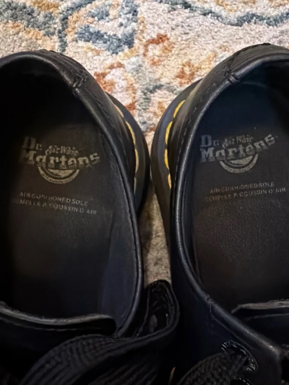 Dr. Martens 8651 Black Leather Platform Derby/Oxfords Excellent EU 37 US 6
